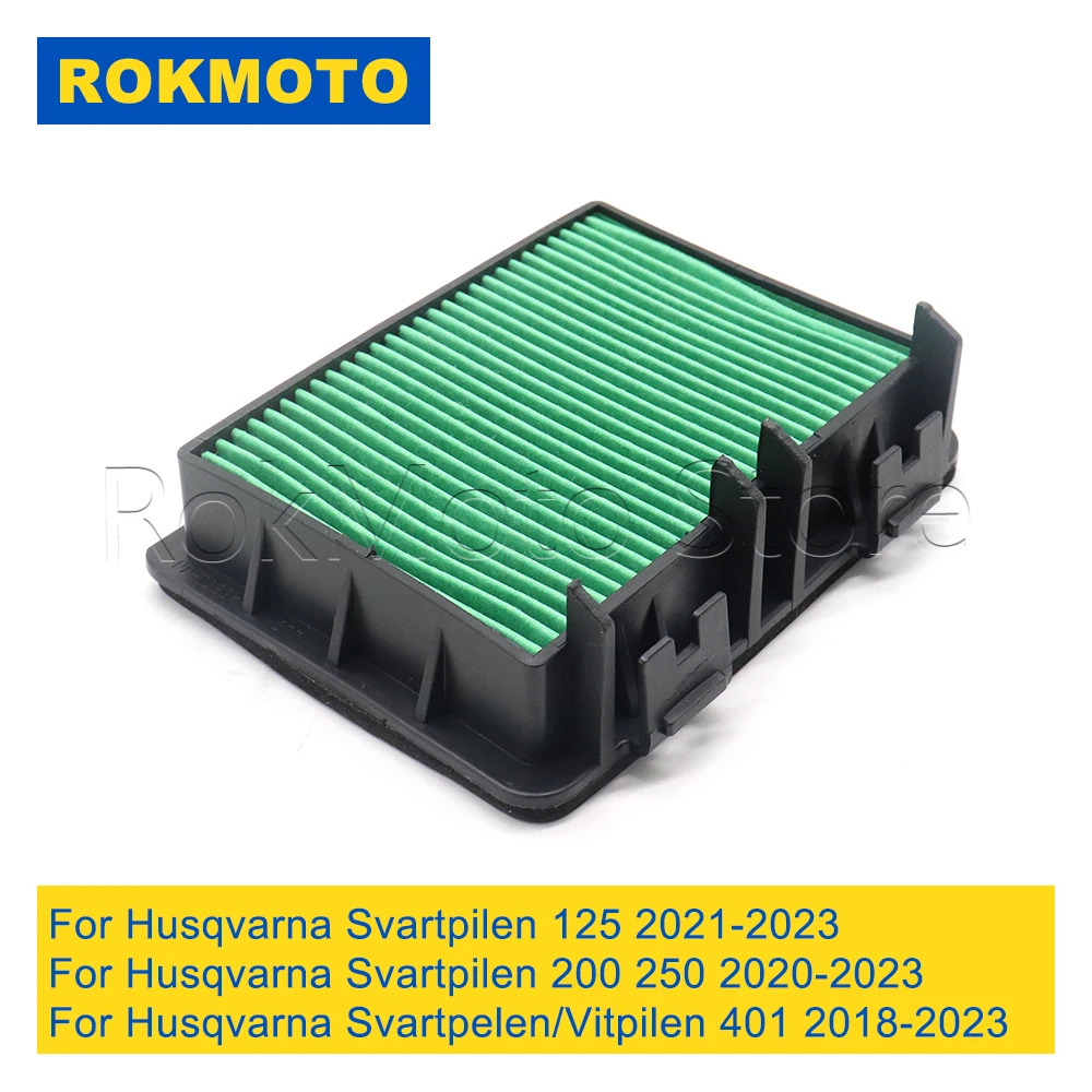 Motorcycle Air Filter Intake Cleaner Element Accessories For Husqvarna Svartpilen 125 200 250 Vitpilen Svartpelen 401 2018-2023