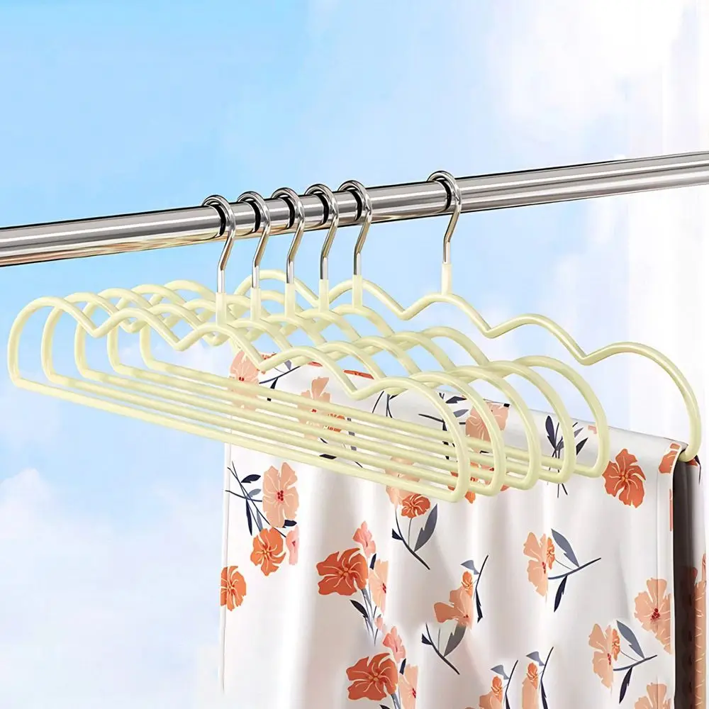 

5Pcs Metal Sheet Drying Racks Traceless Anti-slip Bath Towel Hanger Heavy Duty Thickened Large Clothes Hanger for Household
