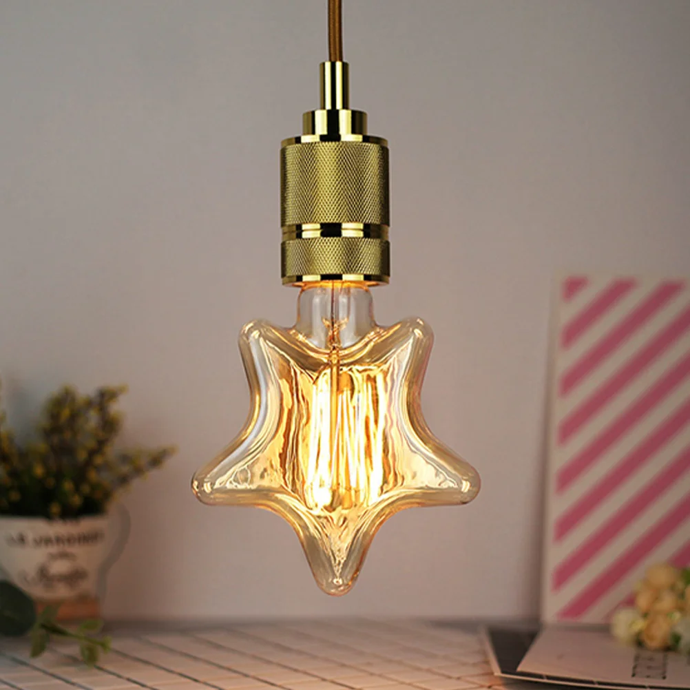 

1Pcs Shaped Vintage Bulb E27 40W Clear Filament Light for Home Hotel Restaurant Warm White Decorative Bulb