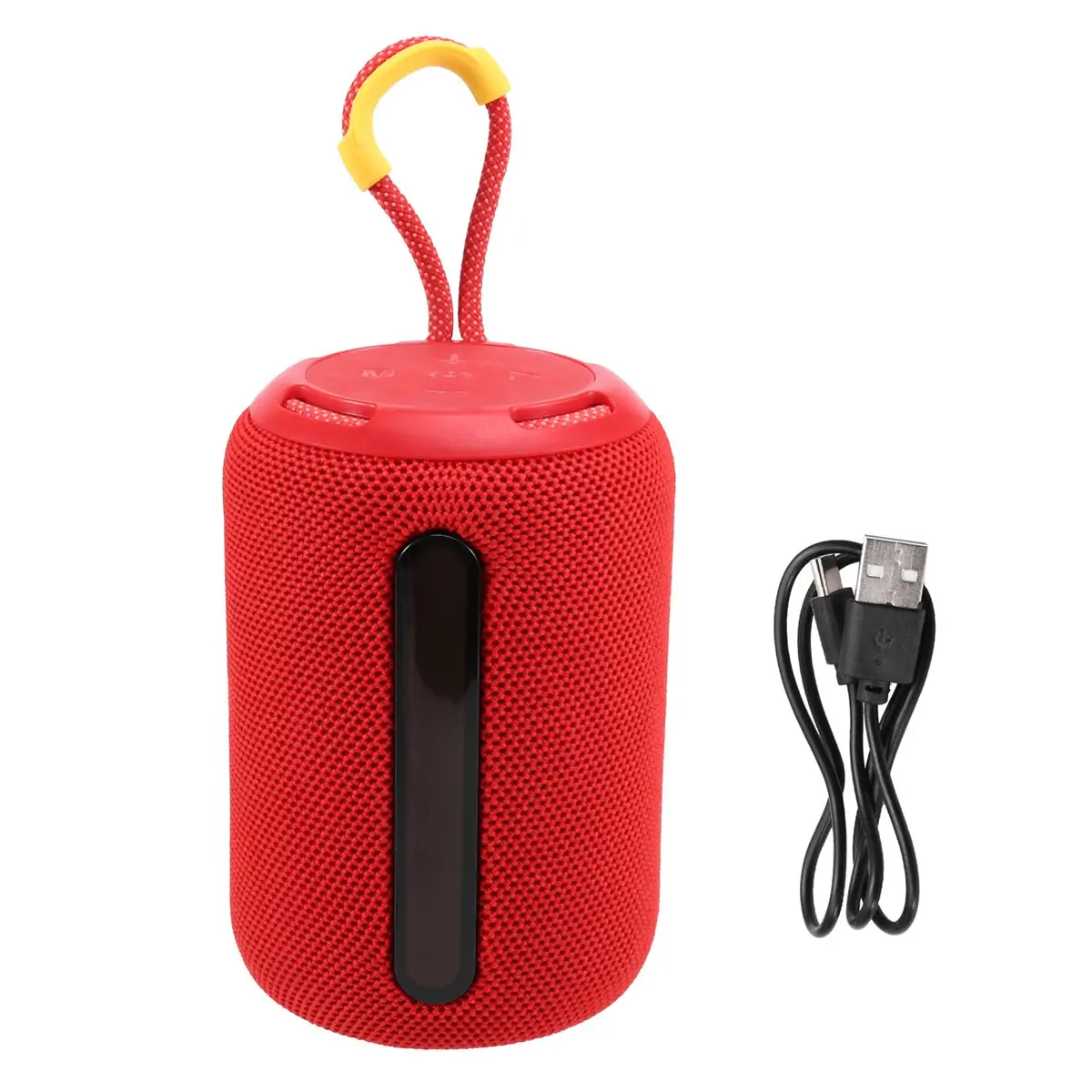 （2026 SUMMER）Portable Mini Bluetooth Speaker Wireless with RGB Color LED Light, Smart Surround Sound, Outdoor Travel Speaker Red