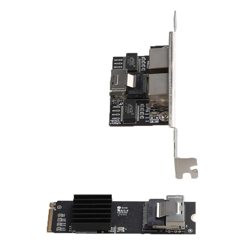 Игровая карта PCIE M.2 Гигабитная сетевая карта PCI-E Ethernet Lan Card Сетевой адаптер Fast Ethernet RJ-45 Адаптер локальной сети Адаптер для игр