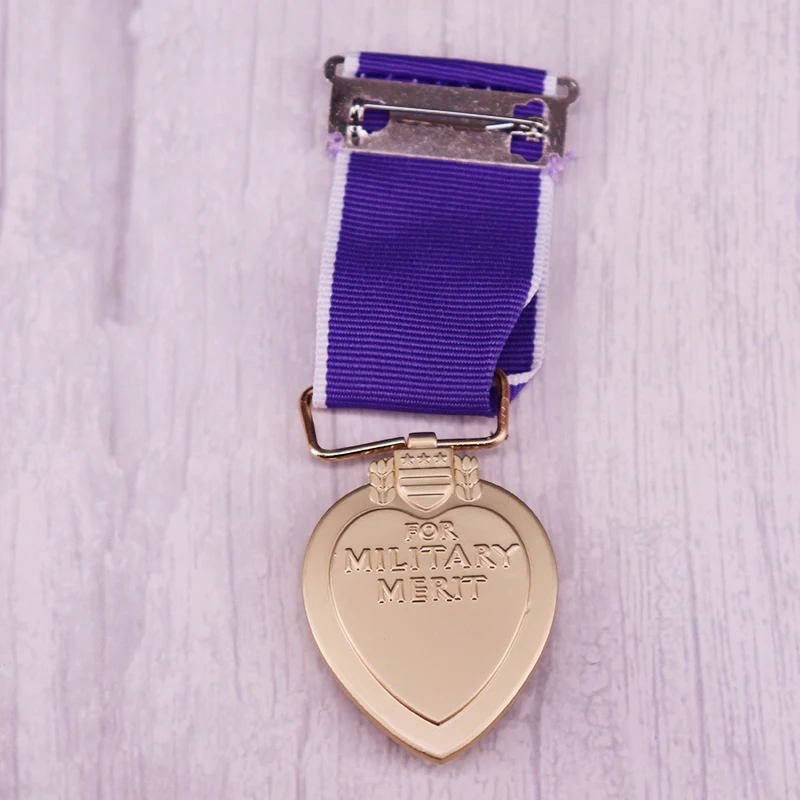 Purple Heart Medal Military Honor Badge