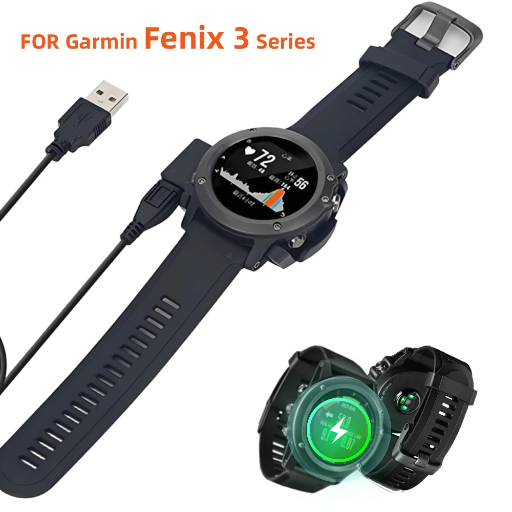 

Зарядная док-станция для Garmin Fenix 3 3HR Sapphire Quatix 3 Tactix Bravo, зажим для умных часов, зарядное устройство, портативные аксессуары для замены
