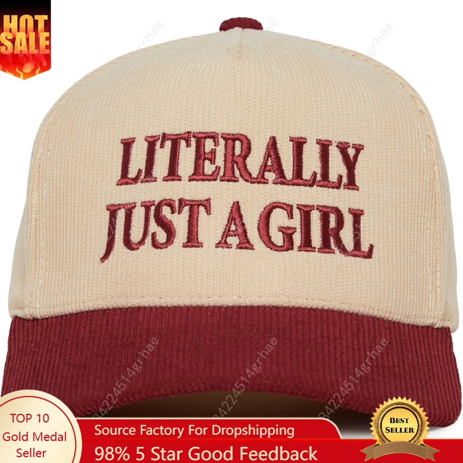 

Funky Junque Two Tone Vintage Trucker Hats Men Women Corduroy Trendy Embroidered Baseball Cap Snapback Funny Gifts