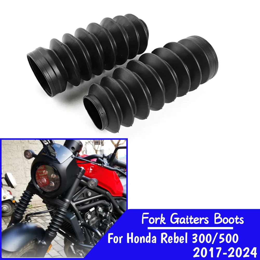 

CMX500 CMX300 Fork Rubber Gaiters Boots For Honda Rebel CMX CM 300 500 2017-2024 2023 Motorcycle Front Fork Shock Absorber Dust