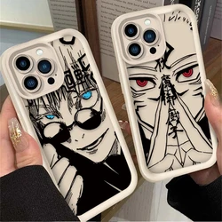 Custodia Jujutsu Kaisen Gojo Satoru per iPhone 15 14 13 12 11 Pro Max XS X XR 8 7 6S 6 plus SE 2020 custodia morbida in Silicone antiurto