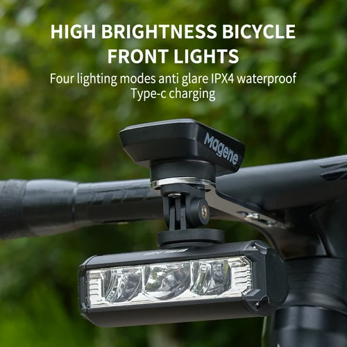 Imagen 2 del producto Luz de bicicleta, linterna Led frontal de elevación, luz de bicicleta de 1700Lm, faro con carga USB, lámpara ultrapotente para Ciclismo de Carretera MTB