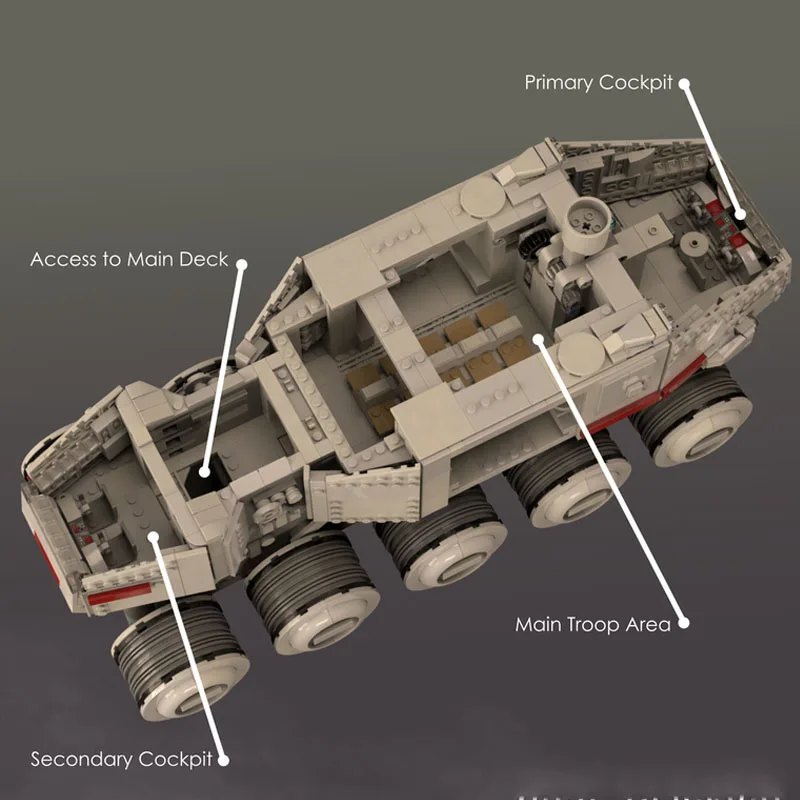 MOC-234365 Clone Turbo Tank Building Block Armored Fighting