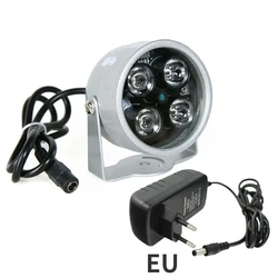 CCTV LEDS 4 array IR led illuminator Light CCTV IR Infrared waterproof Night Vision For Security Camera use 12V 2A EU power