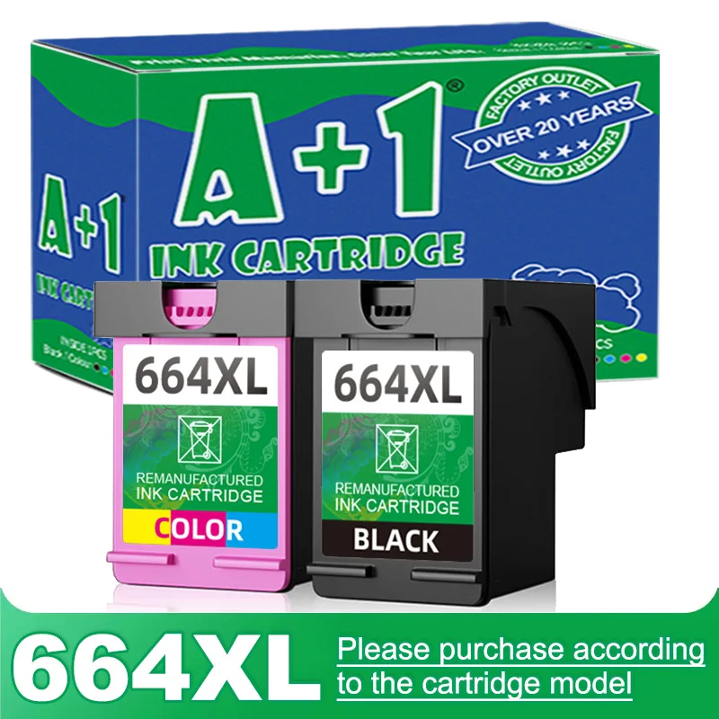 A+1 for HP 664 XL for hp 664 Ink Cartridge for HP 664 Deskjet Ink Advantage 1115, Deskjet Ink Advantage 2135