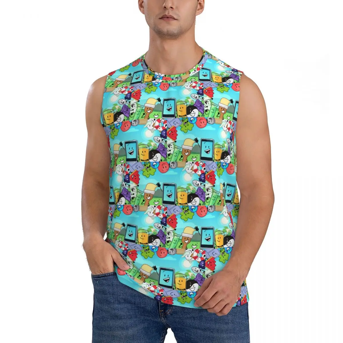 Inanimate Insanity Invitational Men Sleeveless Tank Tops Quick Dry Breathable Gym Fitness Running Summer Casual Sport Vest