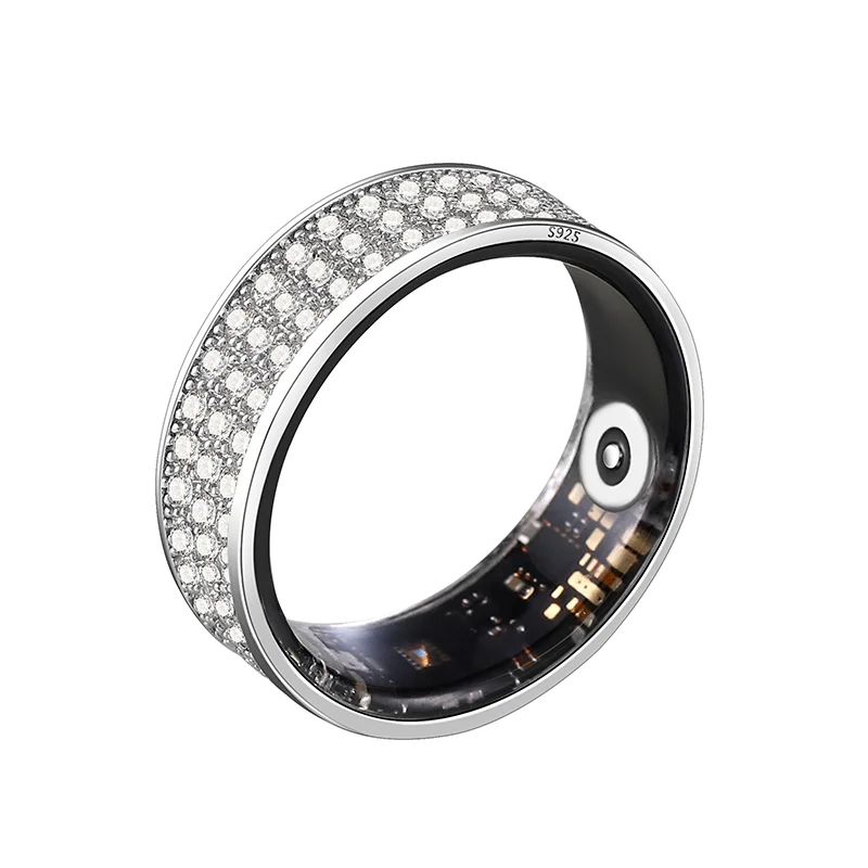 Couple Smart Ring With Emotion & Menstrual Tracking, Heart Rate , 316L Stainless Steel, 12 Days Battery, IP68 Waterproof