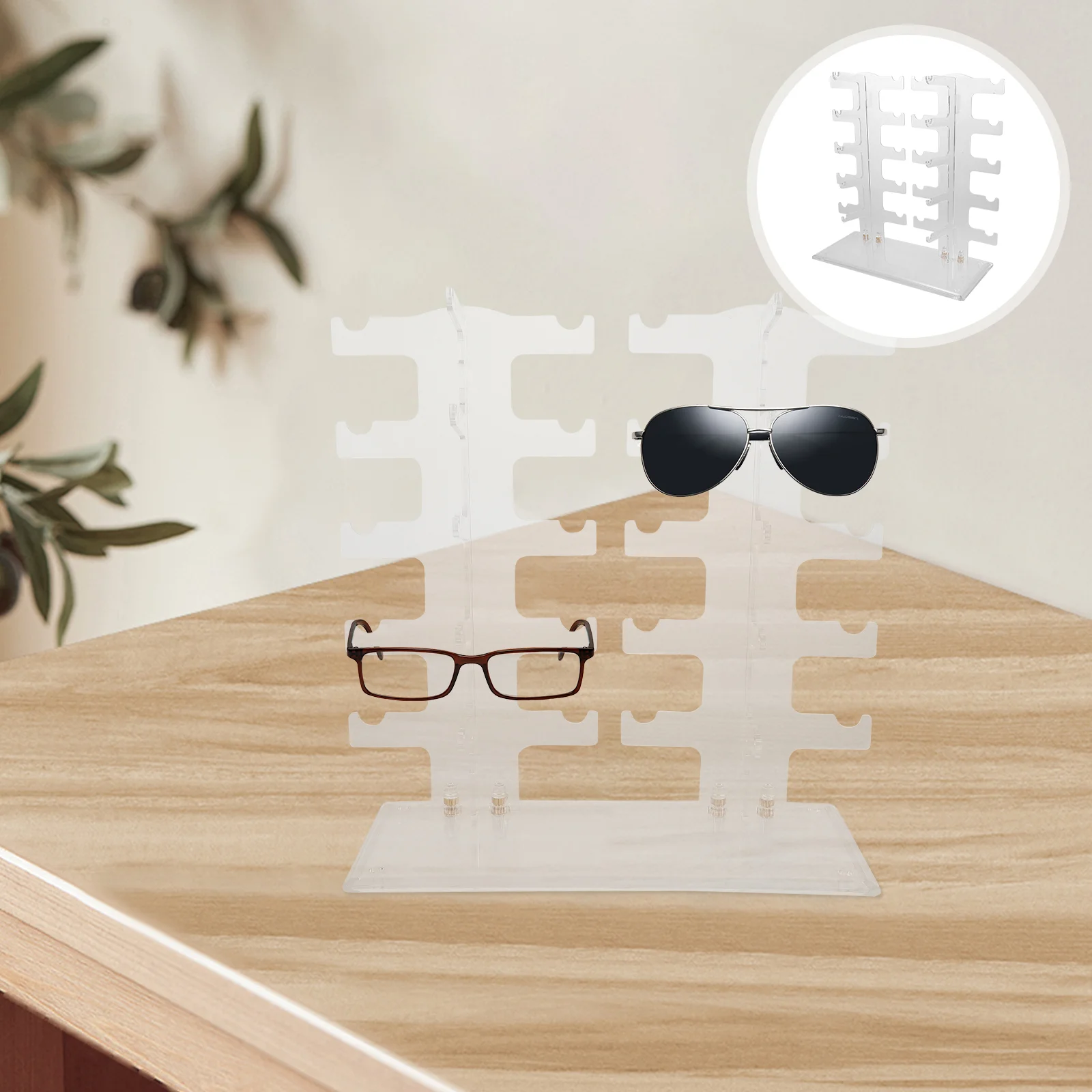 Glasses Display Stand Ornament Eyeglasses Holder Desktop Sunglass Organizer Pp for