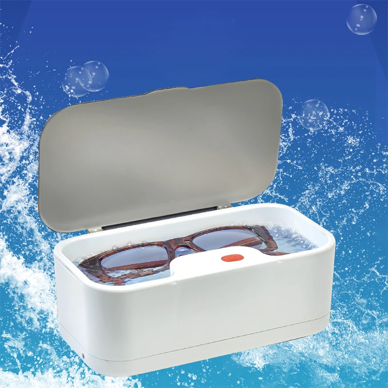 

USB Ultrasonic Cleaner Portable Glasses Jewelry Watch Cleaning Machine Deep Decontamination Separable Water Tank Battery Charge