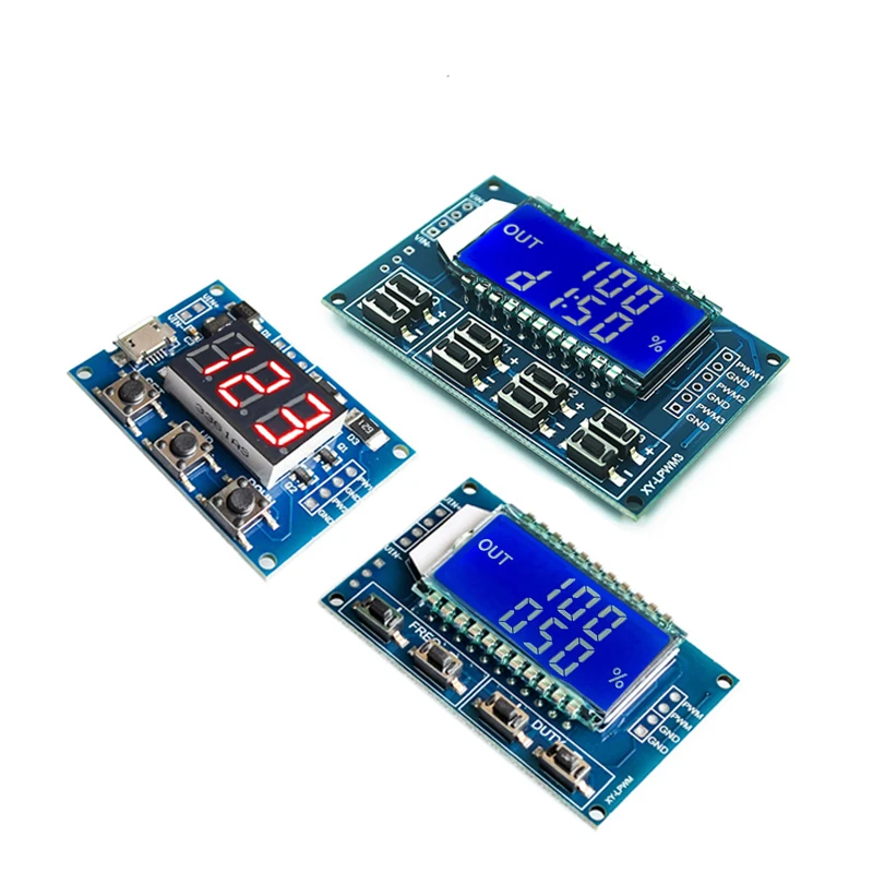 Signal Generator PWM Pulse Frequency Duty Cycle Adjustable Module LCD Display 1Hz-150Khz 3.3V-30V PWM Board Module