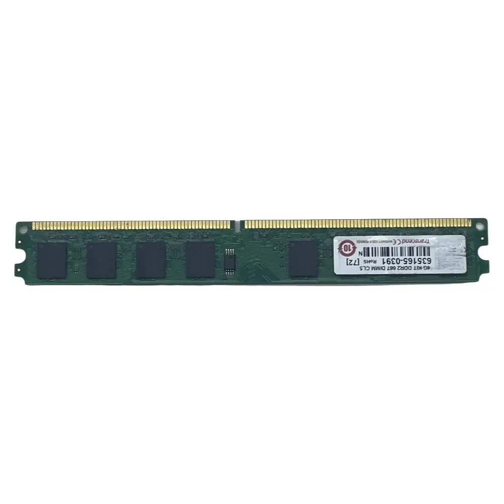 Kit de memória do computador Desktop, DDR2 667 se encaixa para Transcend 635165-0391, 4GB