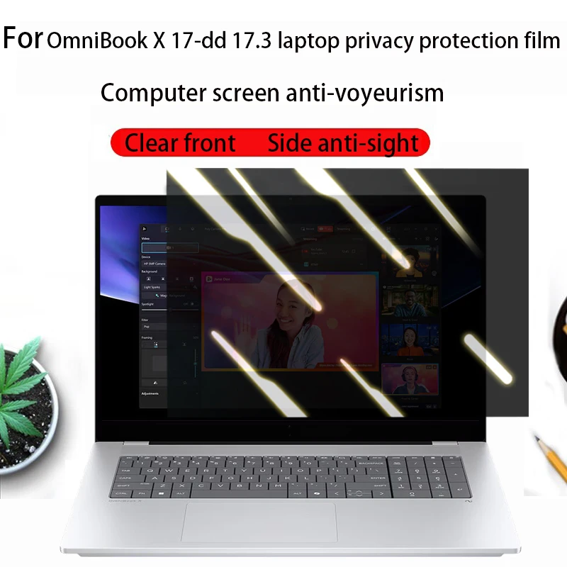 For HP OmniBook X 17-dd0047nr 17.3 computer screen protector 17-dd0057nr laptop privacy protector film 17t-dd000 HD Anti-scratch