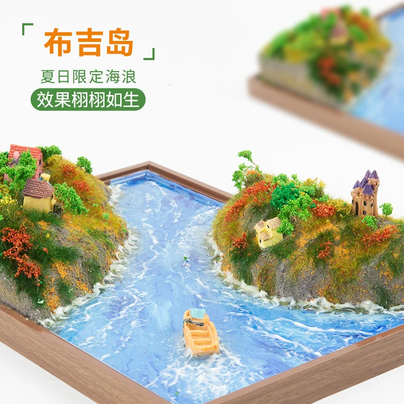 

Miniature Garden Landscape Water Effect Paste Modeling Clay XPS Foam Block Wargaming Terrain Scene DIY Model Building Material