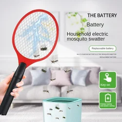 Urządzenie przeciw komarom elektryczny Fly Swatter odstraszacz szkodników łapka na owady rakieta zabija elektryczny komar ochrona przeciwko muchom długi uchwyt do pokoju