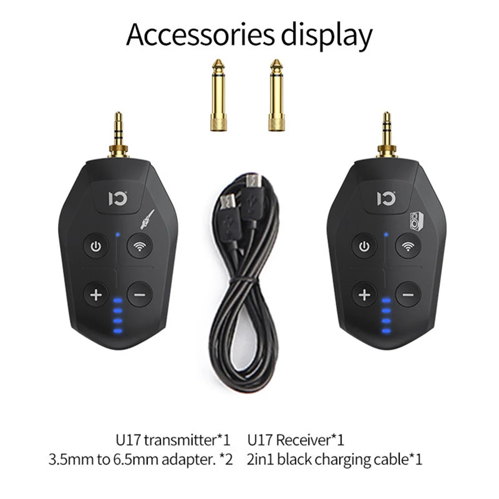 SHIDU UHF الغيتار اللاسلكي الارسال والاستقبال مع 3.5/6.5 مللي متر التوصيل للآلات الكهربائية الغيتار باس مكبر للصوت نظام PA