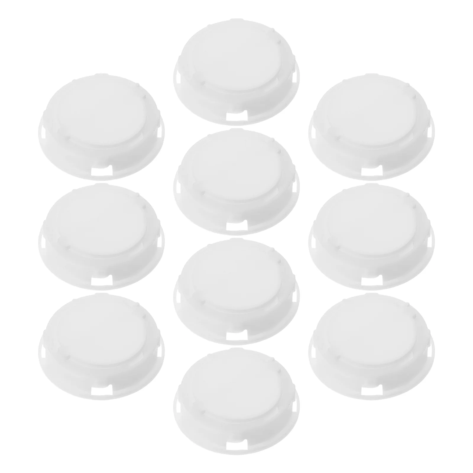 Pcs Piggy Bank Vinyl سپلائیز منی پاٹ سیونگ باکس باٹم کور راؤنڈ سٹاپرز کی تبدیلی وائٹ پلگ کیپس