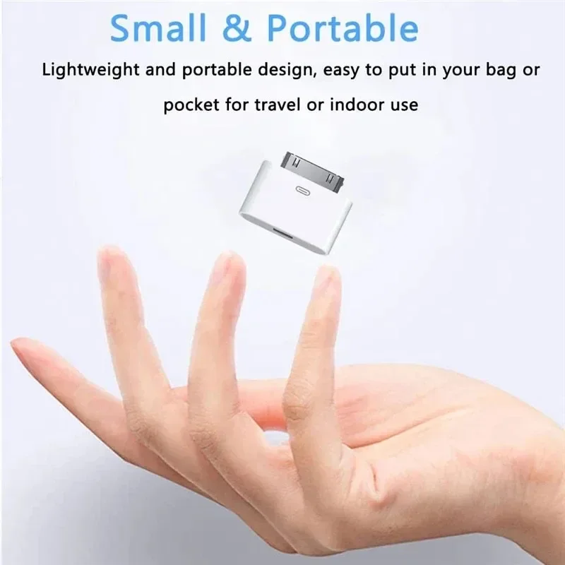 للإضاءة 8 دبوس أنثى إلى 30 دبوس ذكر محول آيفون 4 4s 3G 3Gs iPad 3 2 1 آي بود اللمس شحن مزامنة موصل محول