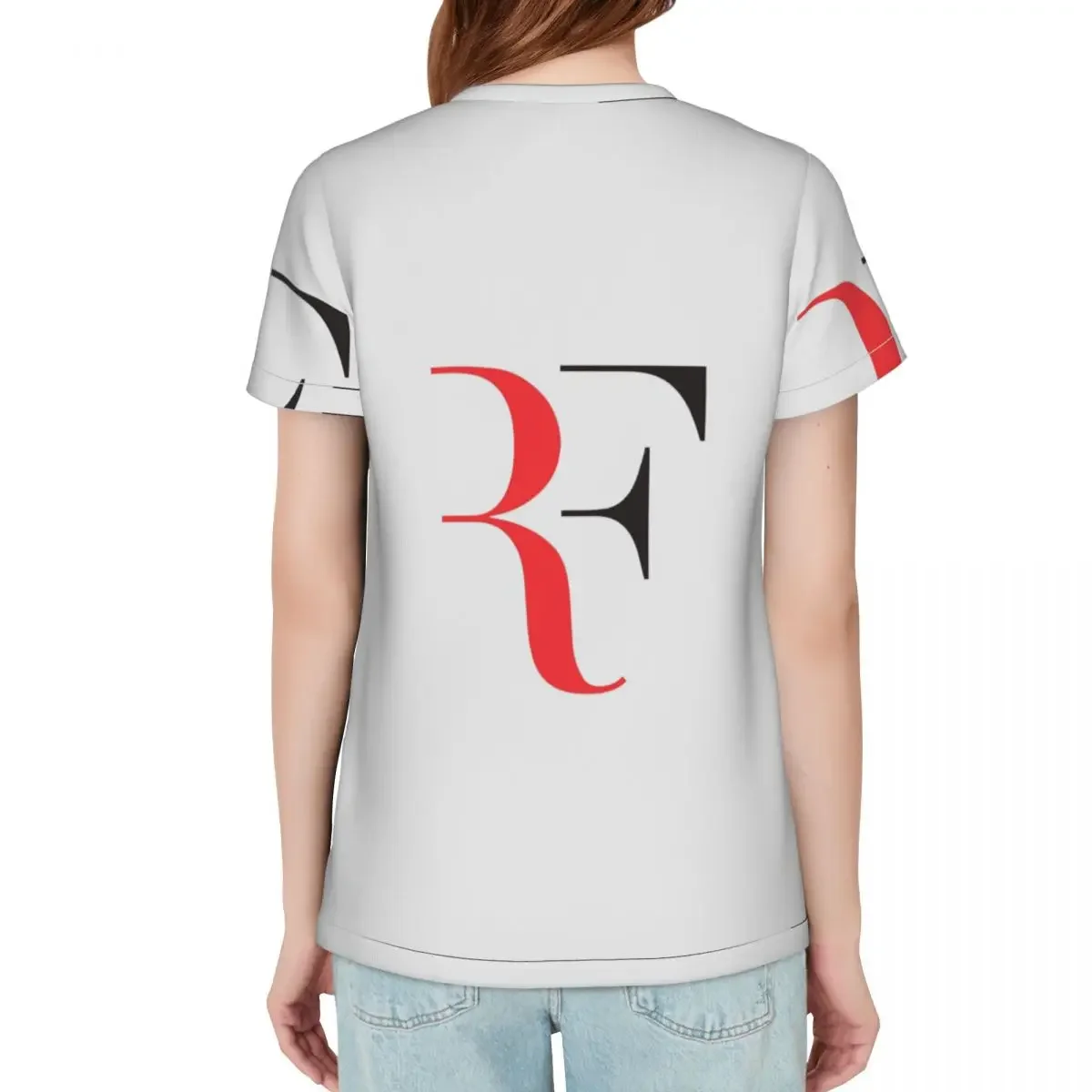 Roger Federer T-Shirt Women Short Sleeve T Shirts O-Neck Clothes Cotton Summer Tees Streetwear