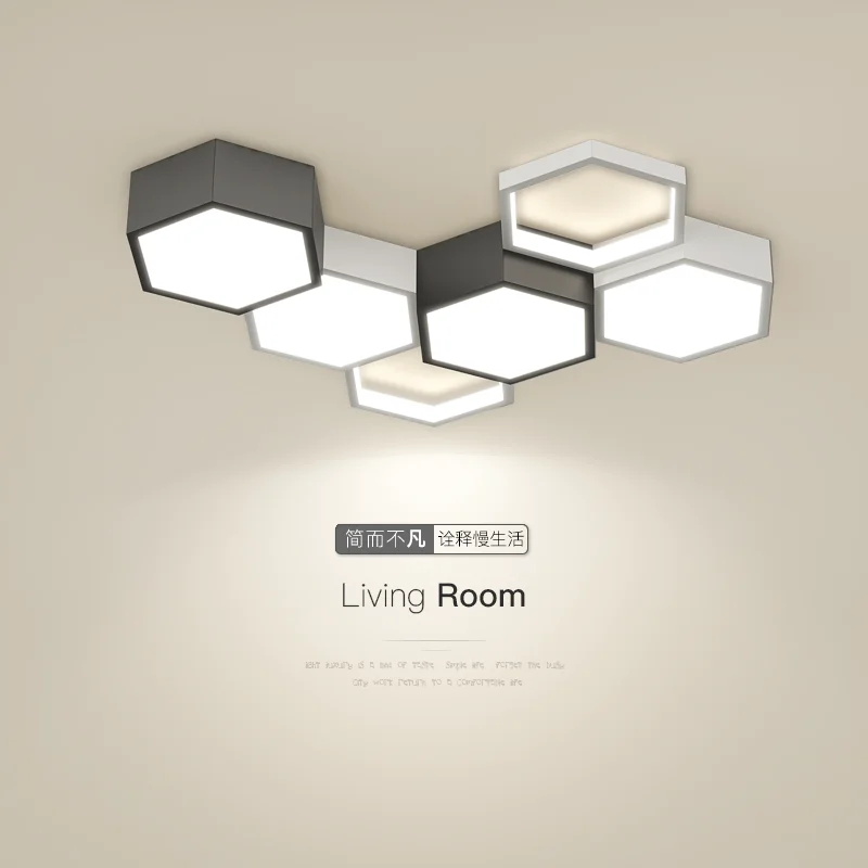 Minimalist Living Room Lamp Ceiling Lights Honeycomb Design Combination Creative Art Indoor Lamps Intelligent Hall Dinning Lamp
