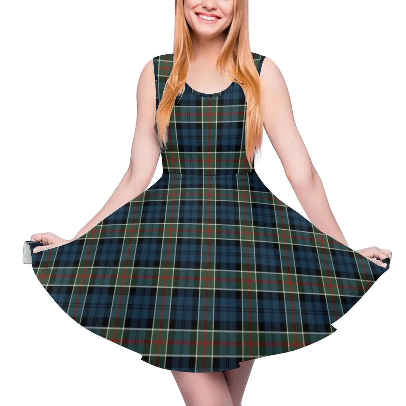 

Clan Colquhoun Tartan Sleeveless Dress summer dress women 2024 Women"s summer dress dresses korean style Women"s summer dresses