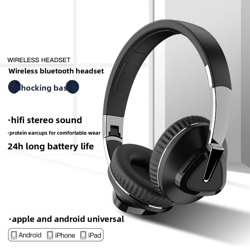 High-value Headset Bluetooth Headset Retractable Folding Card E-sports Wireless Headset