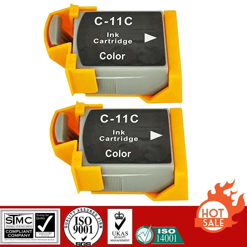 Compatible Ink Cartridge for Canon BCI11BK BCI-11BK BCI11C BCI-11C suit For Canon BJC-50/55/70/80/85/85PW