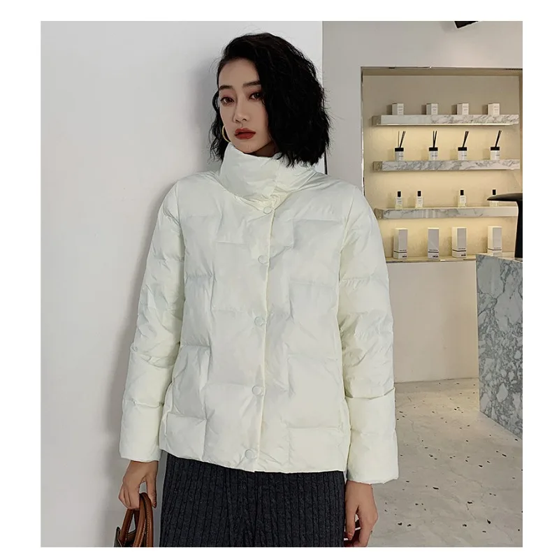 Women's Lightweight Short New Down Jacket Loose Fit Outerwear Stand-up Collar Fashion Women's Clothing Stylish Trendy
