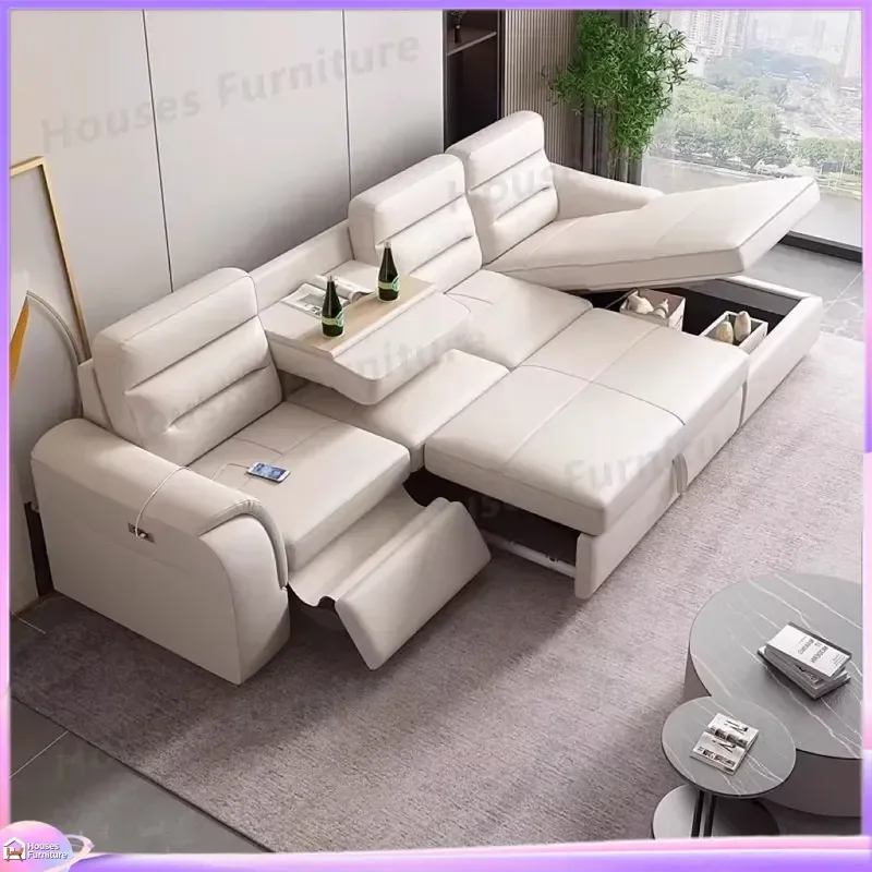 Modern Luxury Leather Recliner Sofa Italian Design Living Room Furniture Comfortable Home Theater Seating