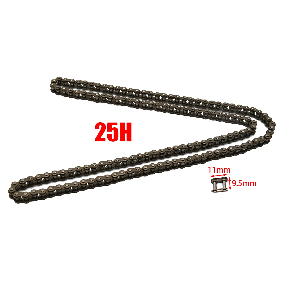 1pc 25H 88/136/158 Links Stainless steel Chain For 4749cc Pocket Bike Mini Moto Quad Dirt ATV Scooter bikeMotorcycle Accessories