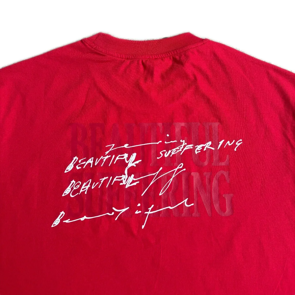 

UVU American retro printing light and thin sports jogging cotton loose short-sleeved T-shirt