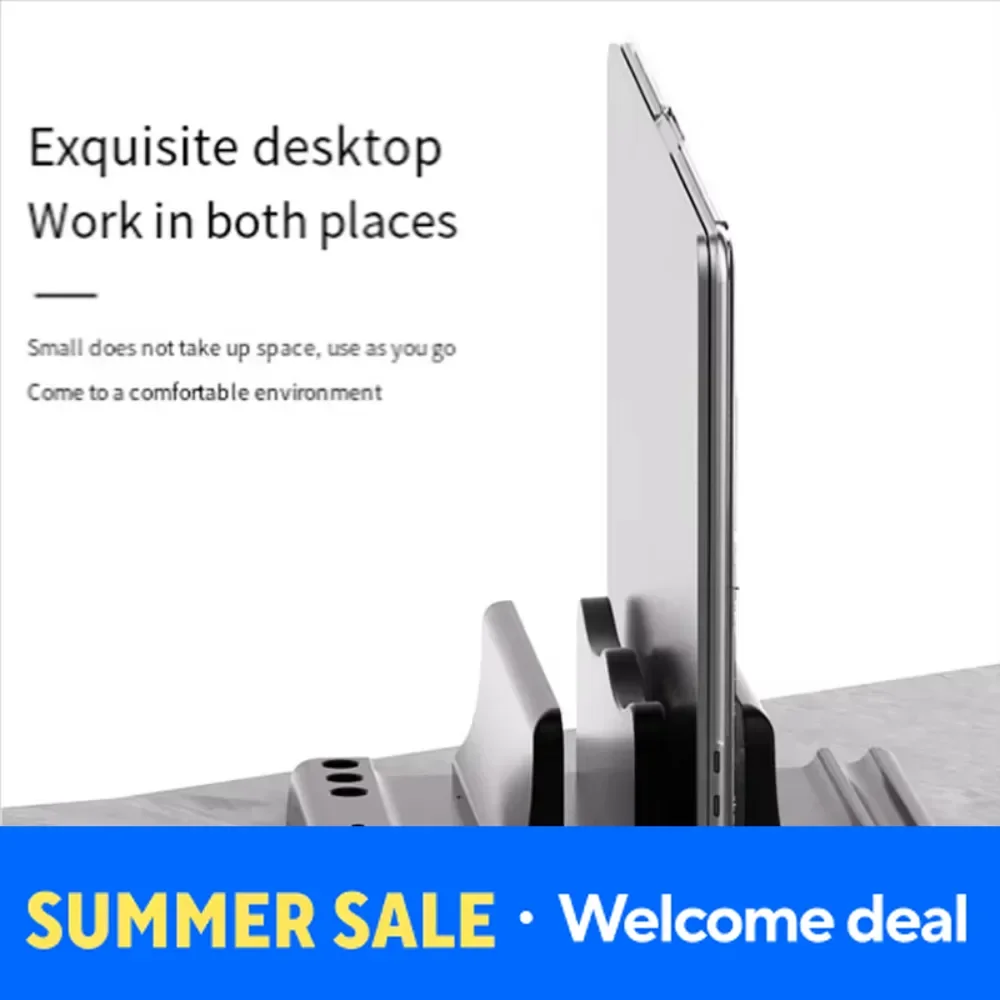 

Adjustable Save Space Universal Tablet Stand Adjustable Scalable Width Laptop Stand Plastic Portable Notebook Stand Office Des