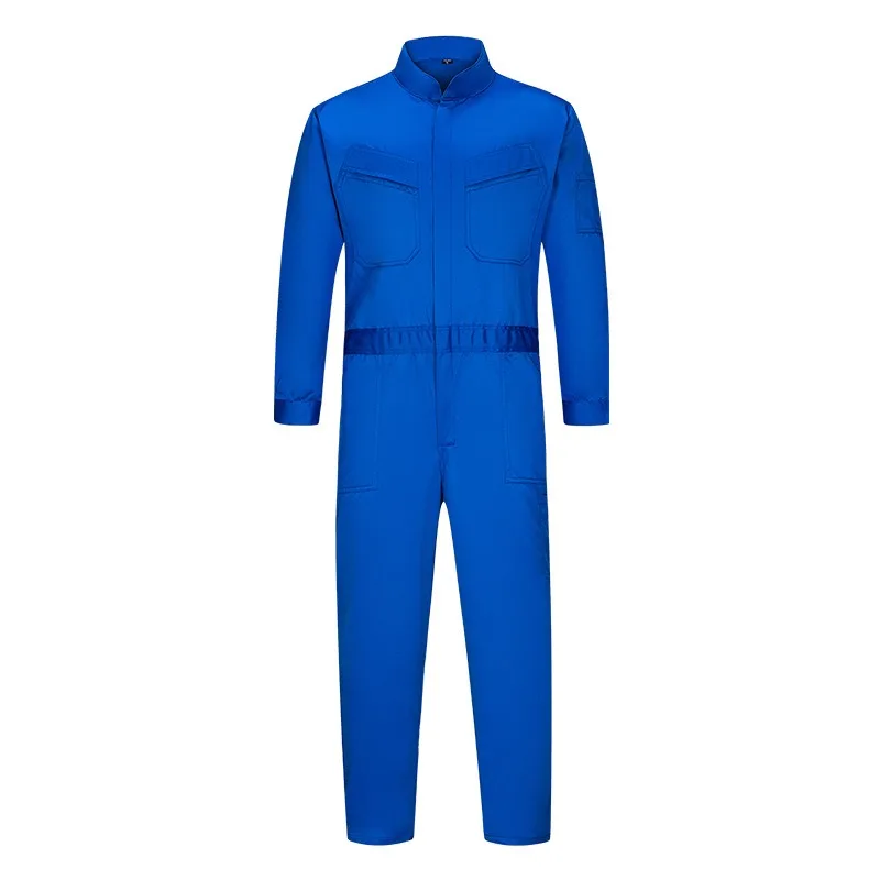 Lente Herfst Effen Kleur Overall Opstaande Kraag Werkkleding Fabriek Workshop Monteur Overall Arbeid Beschermend Pak