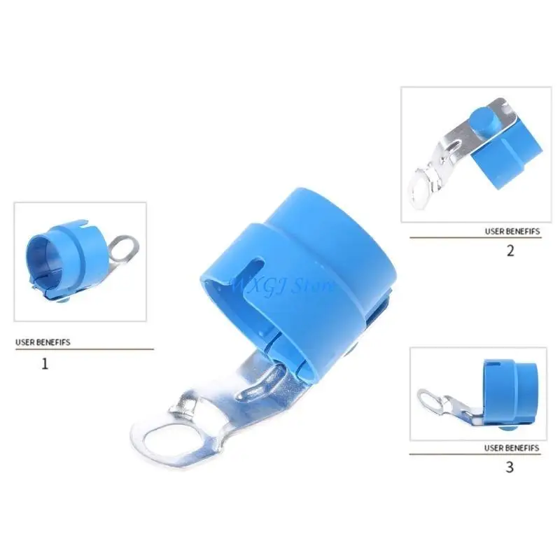 

37JE Red Trailer Plug Holder Mount on Trailer Tow Bar for 13 to 7 Pin Adapter