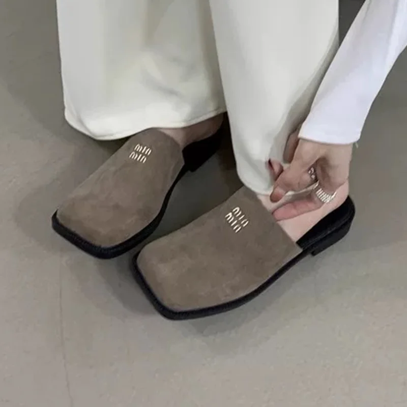 

Women Summer Slippers Flats Fashion Casual Sandals Walking Cozy Woman Mules Shoes 2025 Brand Dress Party Beach Chaussures Femme