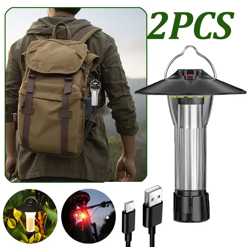 

2200mAh Camping Lantern with Magnetic Base Similar To Blackdog Goal Zero Lantern 5 Lighting Modes Led Flashlights Emergency Lamp