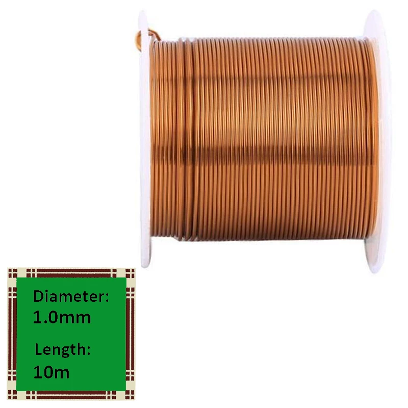 100 g emaillierter Kupferdraht, 0,1 mm–1,5 mm, hochpräziser Magnetwickeldraht für Transformatoren, Motoren, Relais, Induktivitäten (1300 m–6 m)