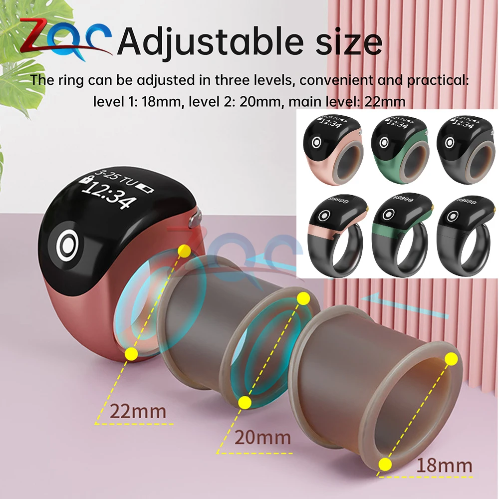 

Smart Tasbih Tally Digital Counter for Muslims Tasbeeh Zikr Ring Prayer Time Vibration Reminder S7/S8pro 0~9999 Ring Counters