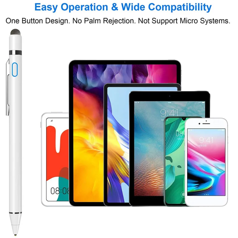 Universal Stylus Pen 2 in 1 For IOS Android apple pencil iPad Air Pro Pen Touch Pen Suitable for Huawei Xiaomi iPhone with Clip