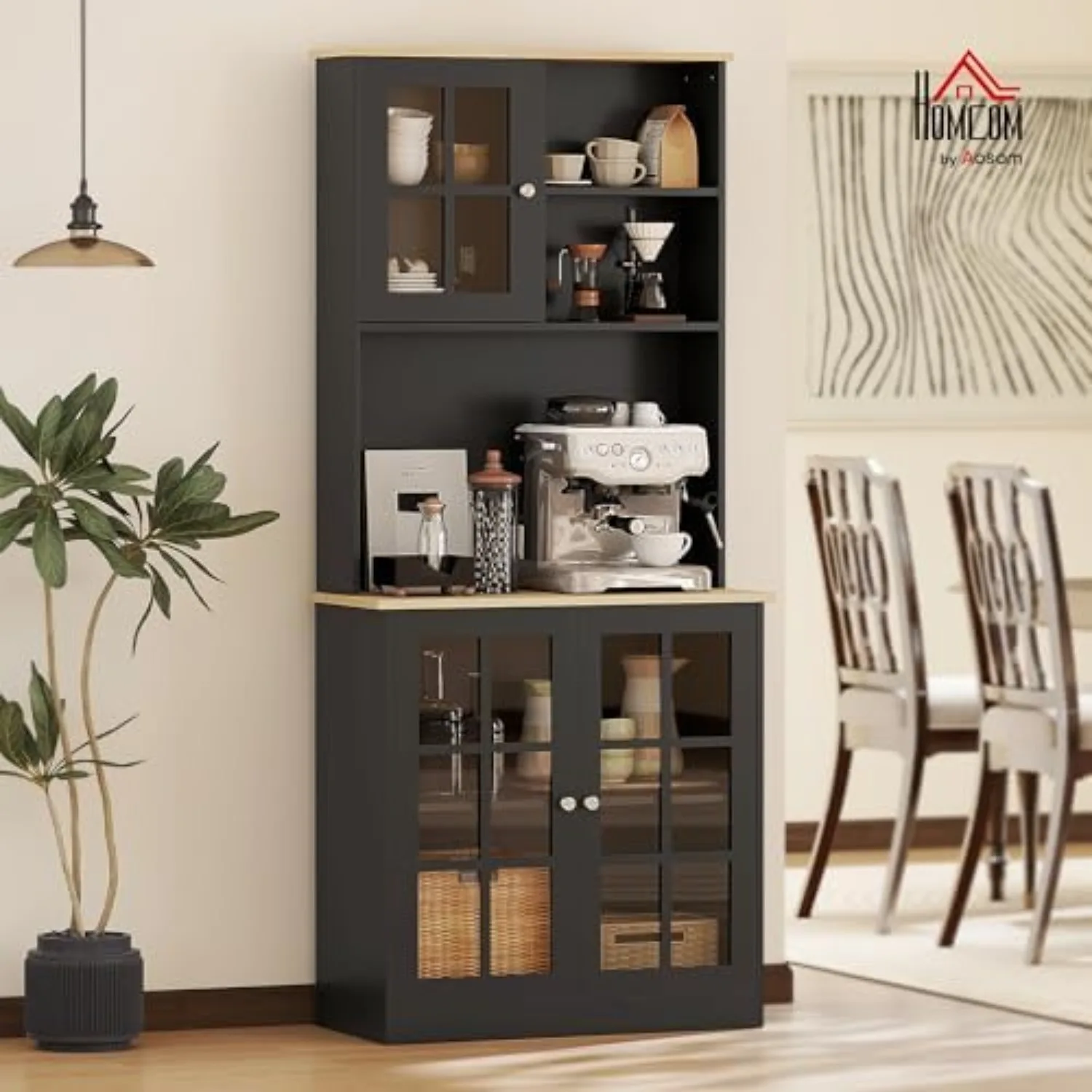 Kitchen Pantry Storage Cabinet 72