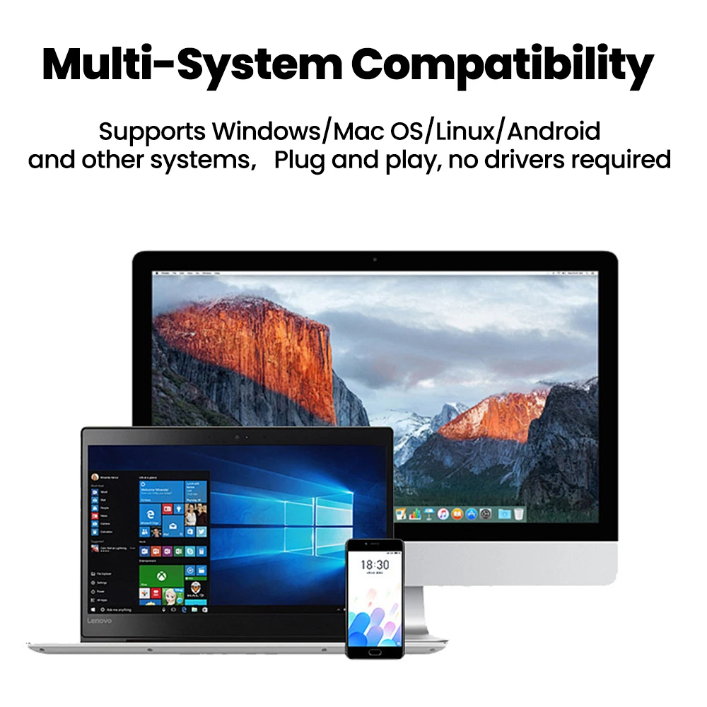 4-in-1 Multifunction USB TYPE-C Card Reader External Storage Black Stretch USB 3.0 Mini SD TF Card Reader For Iphone 15 16 17