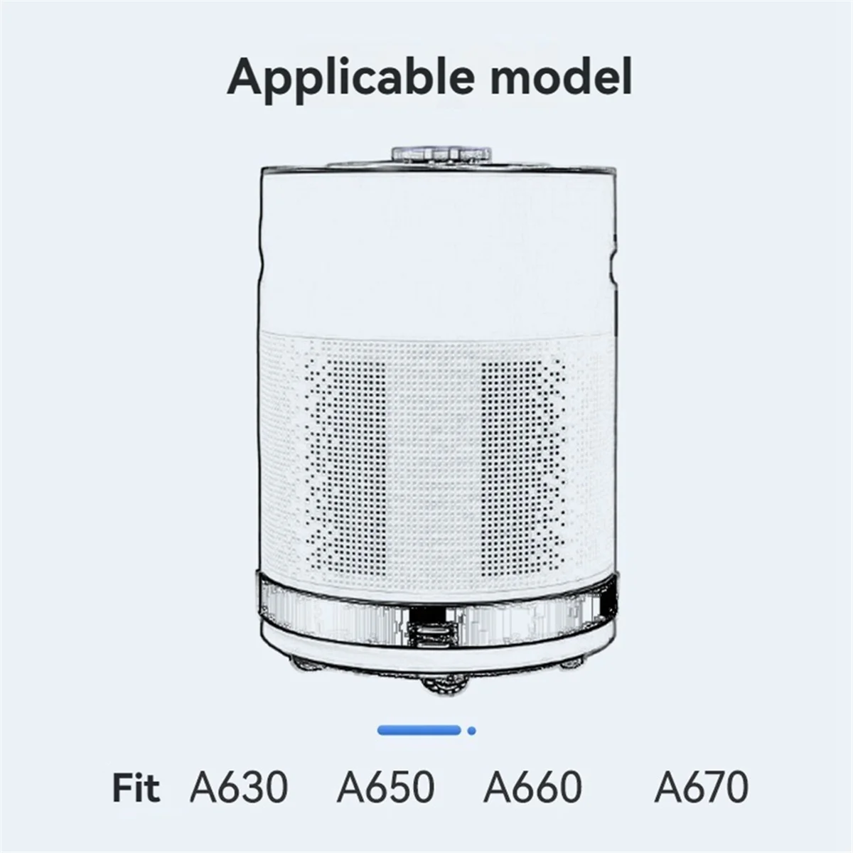 

A67Z детали фильтрующего элемента для очистителя воздуха для Ecovacs Atmobot A630 A650 A660 A670, аксессуары для очистителя воздуха, запасные части