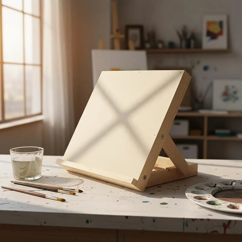 Adjustable Sketching Painting Board Foldable Tabletop Easel Lightweight Portable Wood Drawing Easel Art Supply For Students