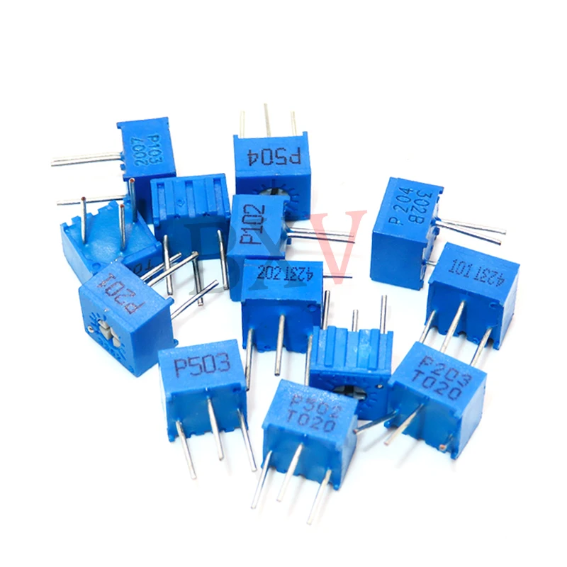 13kinds* 1pcs=13PCS 3362P Adjustable Potentiometer Kit  Contains 100R 200R 500R 1K 2K 5K 10K 20K 50K 100K 200K 1M New in stock