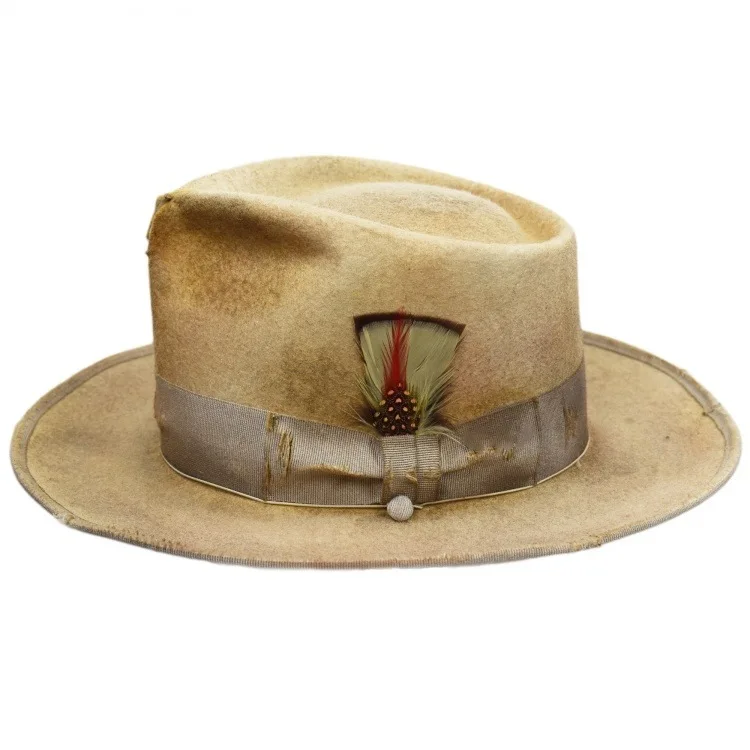 Jazz Hat European and American Vintage Style Hat Pure Wool Hat