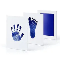 Newborn Baby DIY Hand And Footprint Kit Ink Pads Photo Frame Handprint Toddlers Souvenir Accessories Safe Clean Baby Shower Gift 6